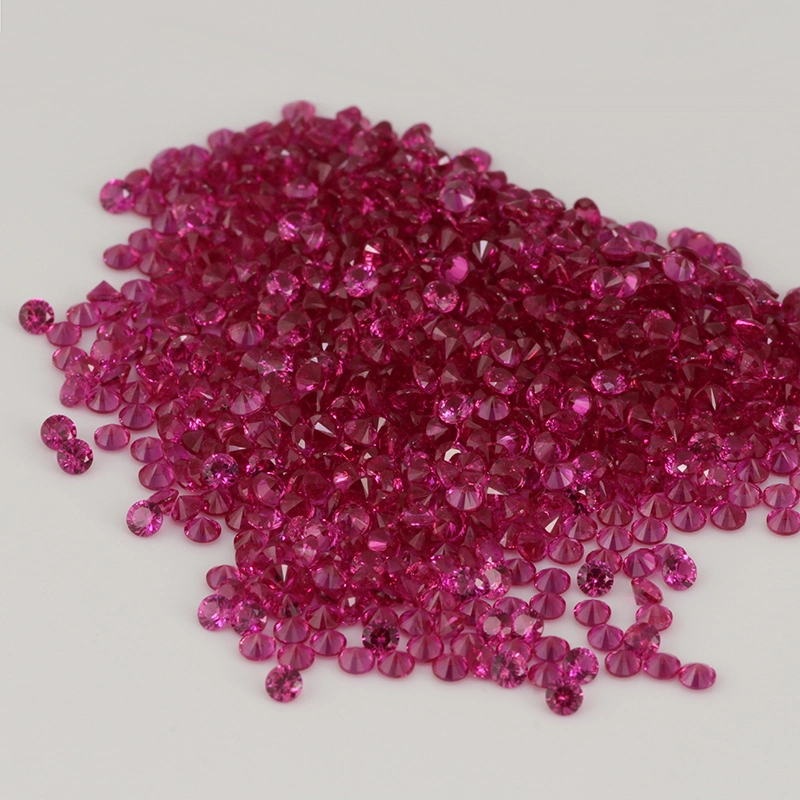 Synthetic Round Ruby Cut #5 Synthetic Diamond Gems for Corundum Jewelry