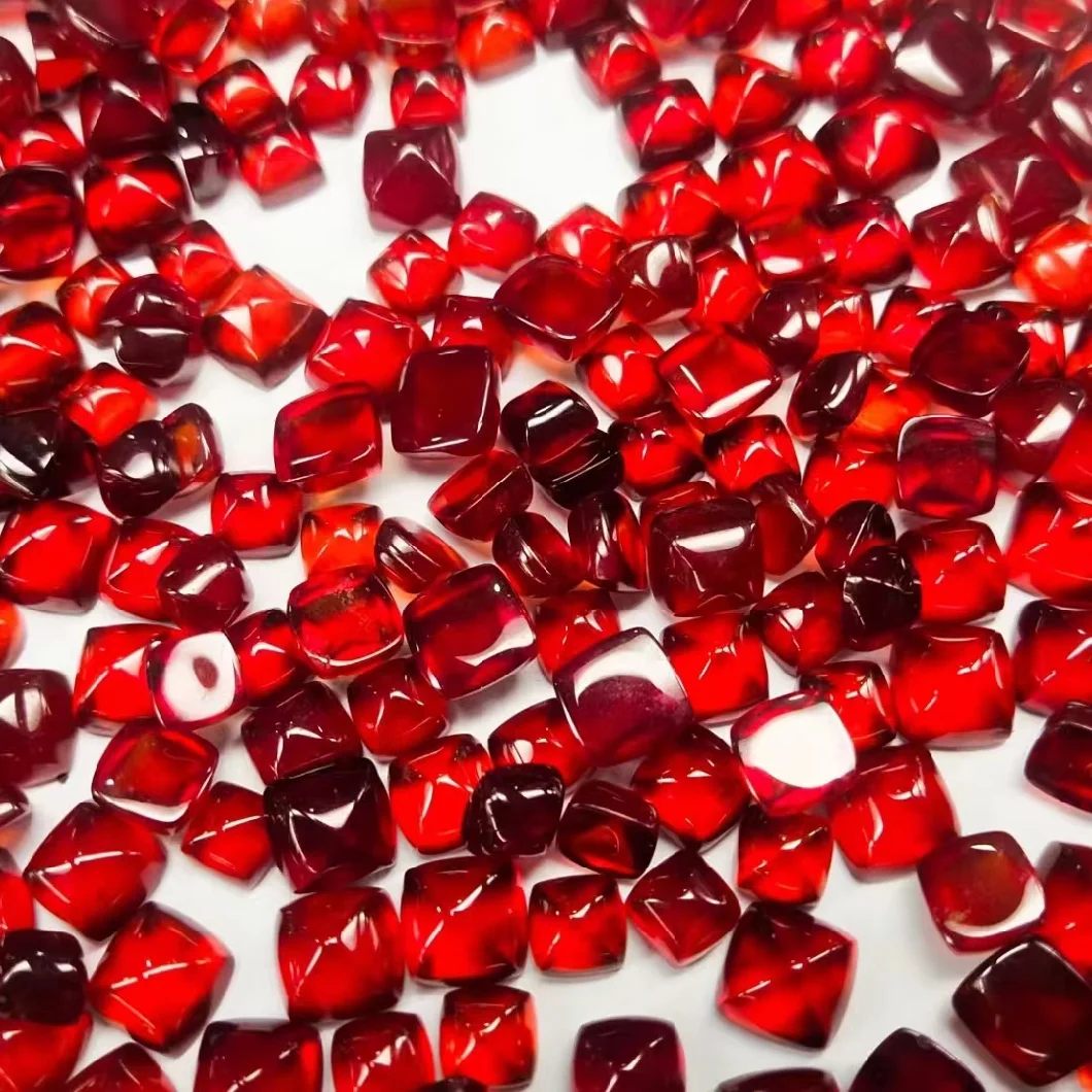 Natural Garnet Suger Tower Loose Gemstone 4mm 6mm 8mm for Jewelry Setting