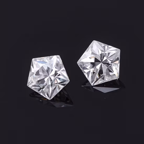 Pentágono Corte Moissanite Diamond Provence Gems Forma especial Vvs Piedra de moissanite de alta calidad Def Color Piedra preciosa